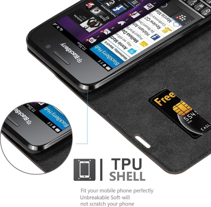 Productafbeelding Cadorabo Boek Onzichtbare Magneethoes (Blackberry Q10)