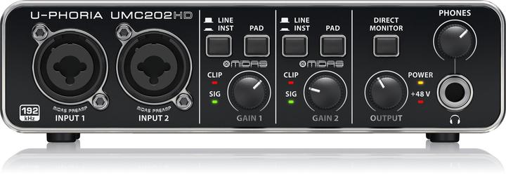 Image du produit Behringer Interface audio d'enregistrement UMC202HD (USB)