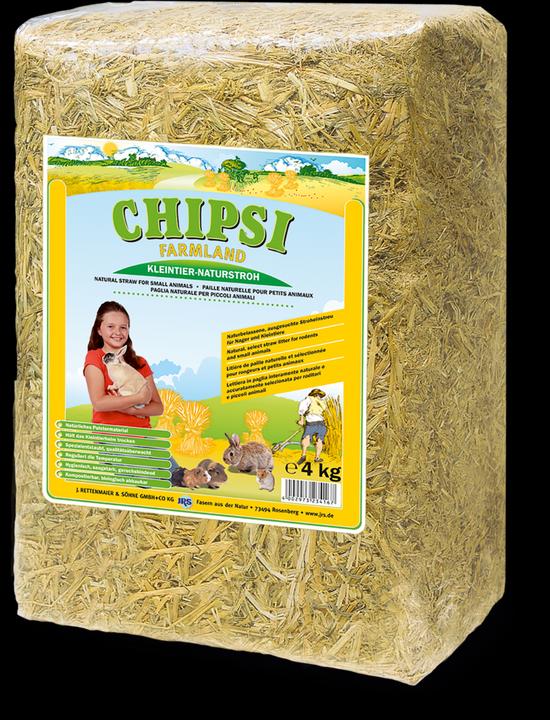 Chipsi Farmland Natural straw (4 kg, Bedding)