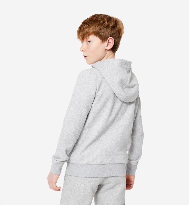 Immagine prodotto Domyos Felpa con cappuccio per bambini - grigio chiaro (10, 11, 12)