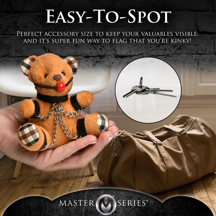 Productafbeelding Master Series Geknevelde Teddybeer Sleutelhanger