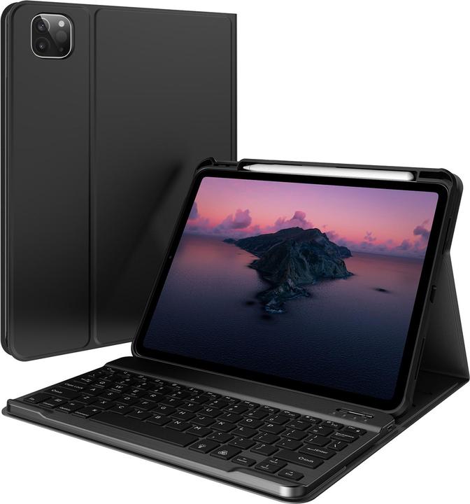 Actual product image Accezz QWERTY Keyboard Bookcase iPad Air (2025 / 2024 / 2022 / 2020) / Pro 11 (2022 - 2018)