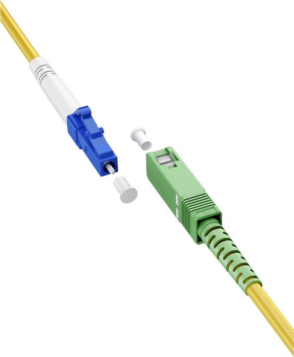Produktbild Goobay Glasfaserkabel FTTH, Singlemode OS2 Yellow, Gelb Simplex, 5 m (S/UTP, 5 m)