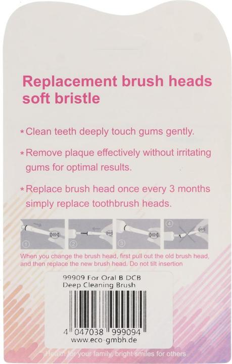 Immagine prodotto AccuCell Testina per spazzolino da denti a pulizia profonda per spazzolini elettrici Oral-B, 4 pezzi (4 x)