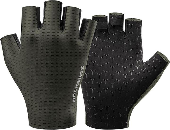 Immagine prodotto Rockbros Breathable Short Finger Cycling Gloves Size: XL - Green (XL)