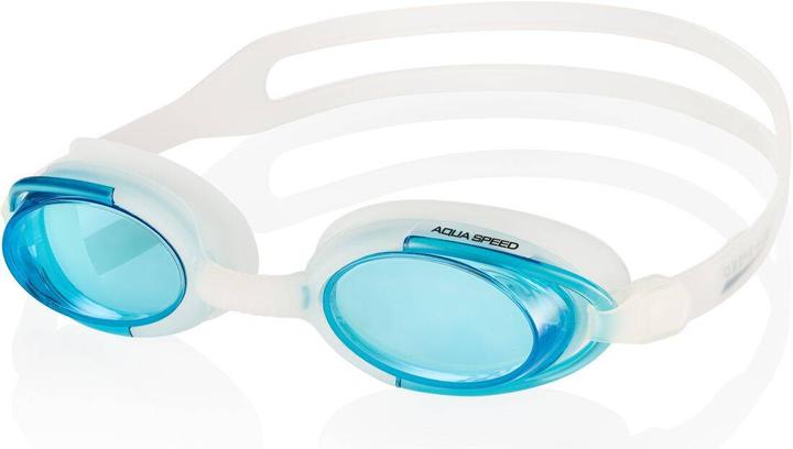 Immagine prodotto Speed Occhialini da nuoto Aqua-Speed Malibu bianco e blu 29 008 (Taglia unica)