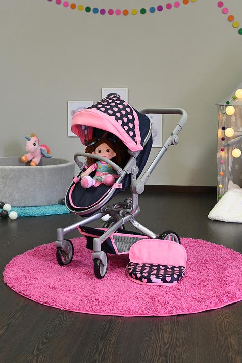 Produktbild Knorrtoys Puppenwagen Boonk - "Pink Hearts"