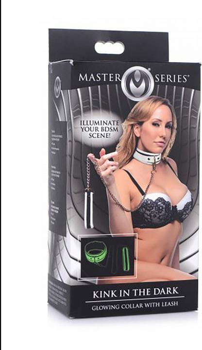 Produktbild Master Series Kink in the Dark Glowing Collar & Leash