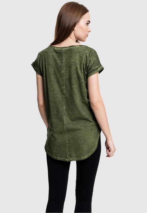 Immagine prodotto Urban Classics Tee lungo da donna a forma di schienale con tintura spray (XS)