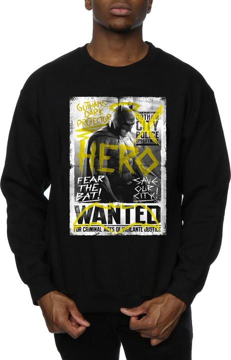 Immagine prodotto Batman v Superman Wanted Poster Felpa Uomo (S)
