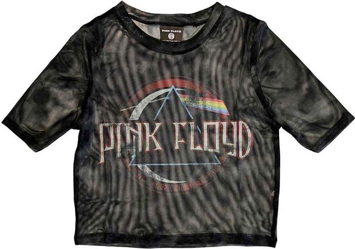 Pink Floyd Vintage Dark Side of the Moon Seal Crop Top (Girlie)