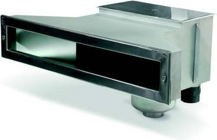 Immagine prodotto Astral Pool Skimmer in acciaio inox a bocca stretta da 550 a 500 per piscine in cemento e piastrellate 56313