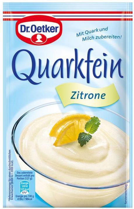 Produktbild Dr. Oetker Quarkfein Zitrone (57 g)