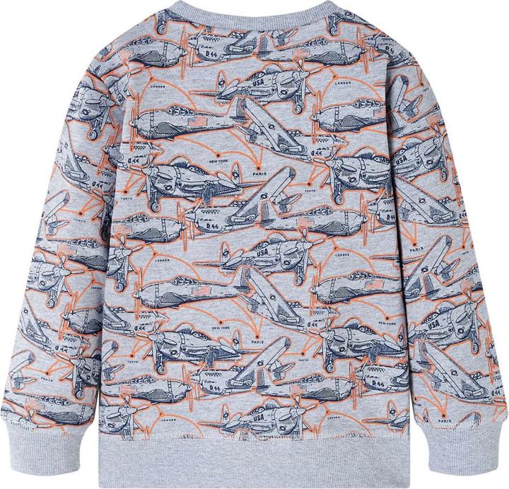 Produktbild VidaXL Kinder-Sweatshirt Grau Melange 92,Material: 85 % Baumwolle (92)
