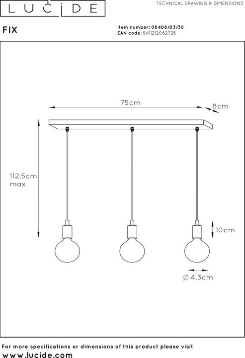 Image du produit Lucide Fix Multiple (E27)