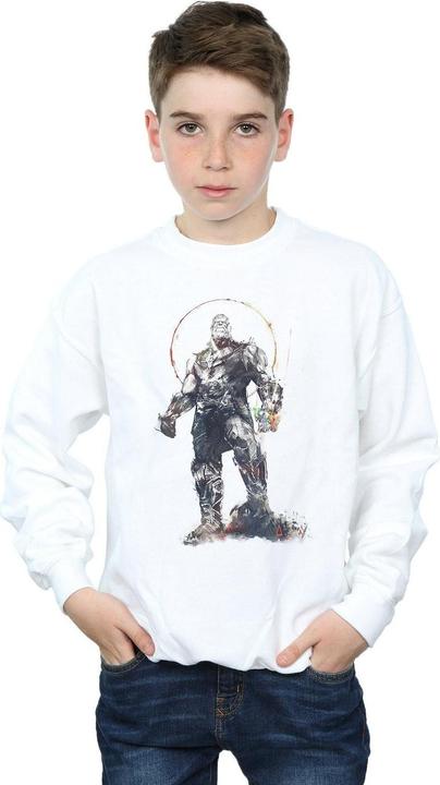Actual product image Boys Avengers Infinity War Thanos Sketch Sweatshirt (152, 158)