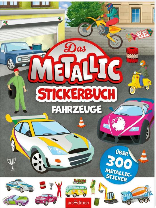 Image du produit Le livre d'autocollants métalliques - Véhicules