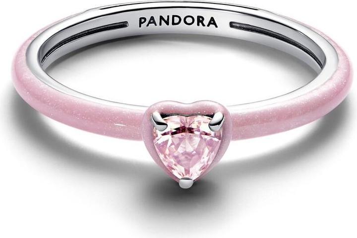 Image du produit Pandora ME Rosafarbenes Chakra Herz Ring (48, Argent 925)