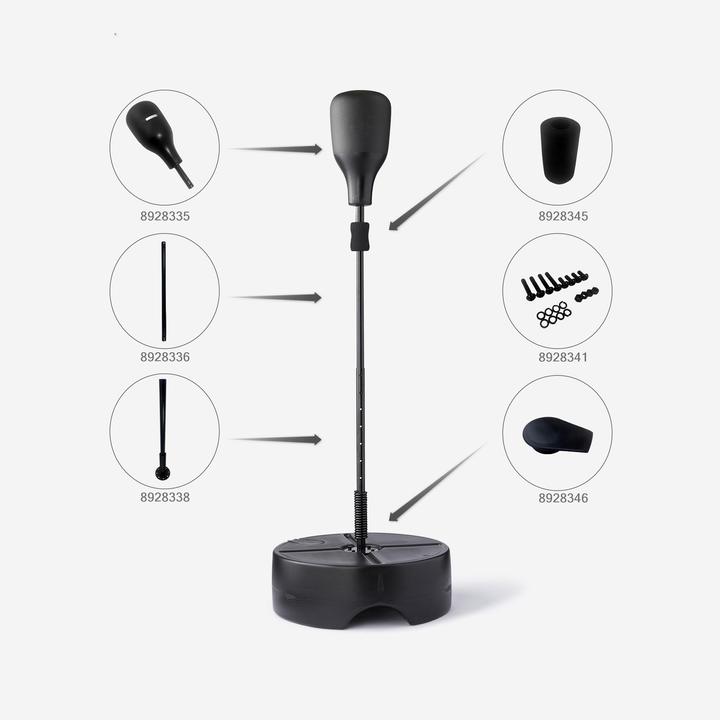 Actual product image Domyos Punching Ball with Weightable Base - Black (180 cm, 5.95 kg)