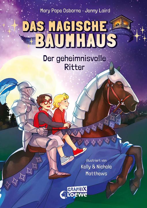Immagine prodotto Das magische Baumhaus (Comic-Buchreihe Band 2) - Der geheimnisvolle Ritter (Tedesco, Maria Papa Osborne, Jenny Laird, Kelly Matthews, Nichole Matthews, Loewe Graphix, Franziska Jaekel, 2022)