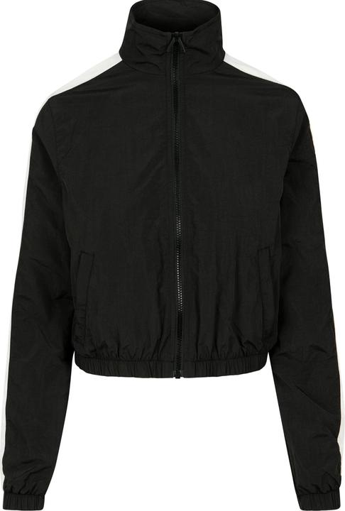 Urban Classics Ladies Short Striped Crinkle Track Jacket (XS)