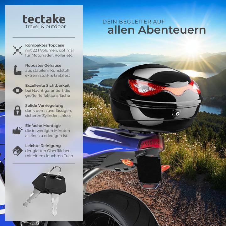 Produktbild tectake Motorradkoffer (22 l)