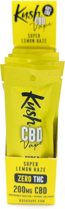 Actual product image Kush CBD Vape CBD Lemon Haze - E-cigarette (Citrus)