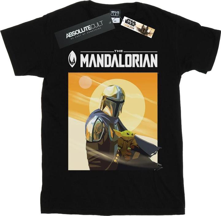 Actual product image Star Wars Mens The Mandalorian The Child Two Moons T-Shirt (XXL)
