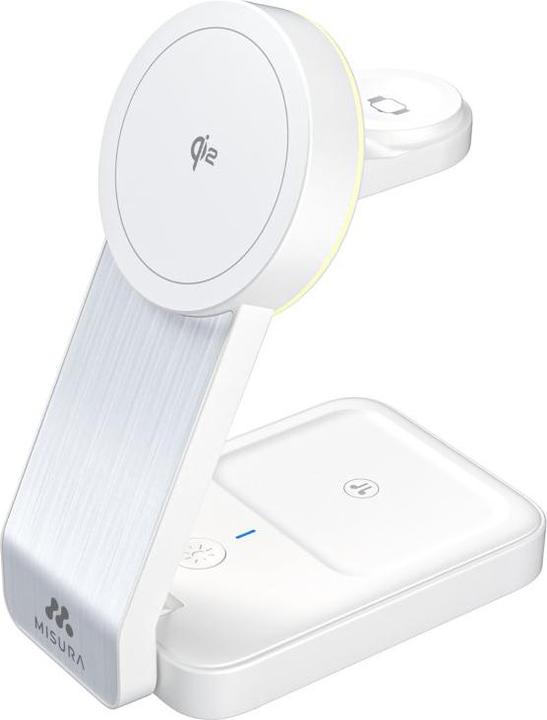 Misura MH10 3-in-1 Foldable Wireless Charging Station - WHITE (30 W)