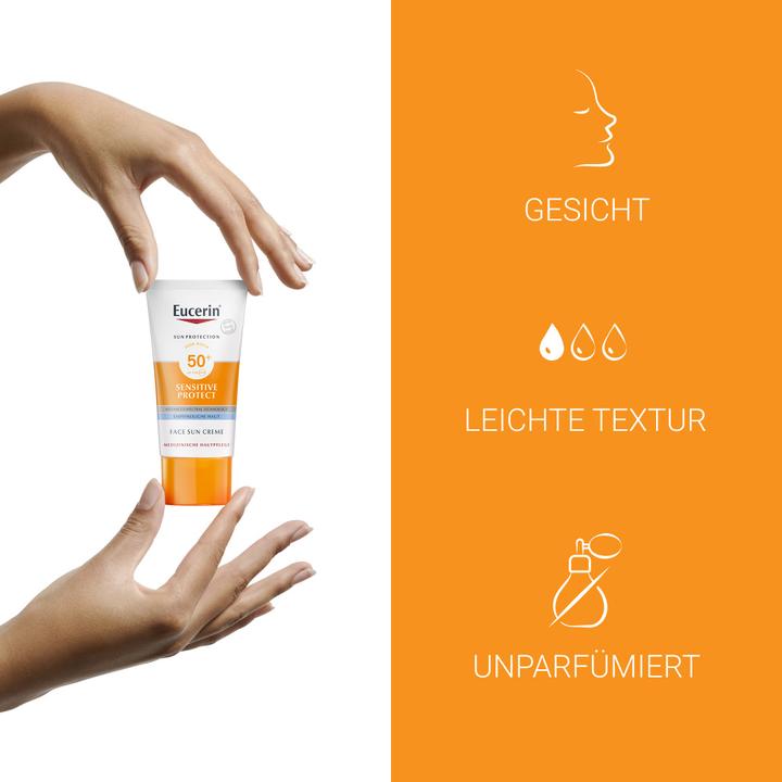 Produktbild Eucerin Sensitive Protect (Sonnencreme Gesicht, SPF 50, 50 ml, 67 g)