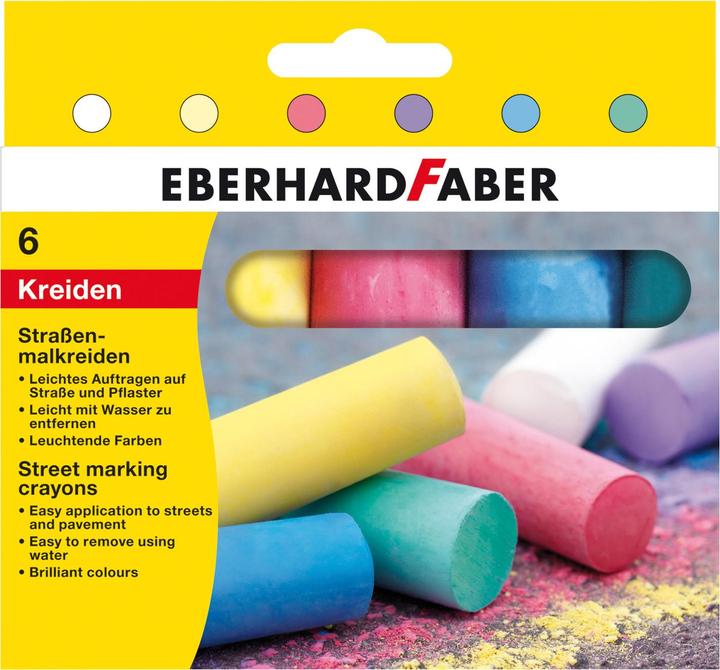 EberhardFaber Strassenmalkreiden (Mehrfarbig, 6 x)