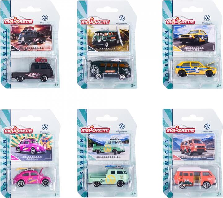 Immagine prodotto Majorette VW Gli Originali Auto Premium, 6-sort.