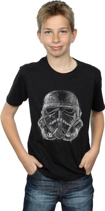 Image du produit Star Wars - T-shirt STORMTROOPER SCRIBBLE HELMET - Garçon (116)