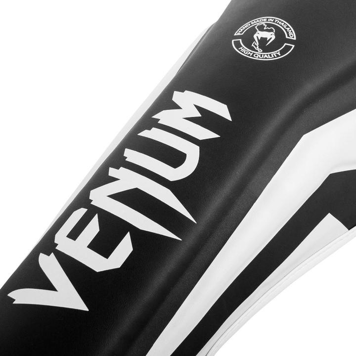 Actual product image Venum Elite Standup Shinguards-Black/White (XL)