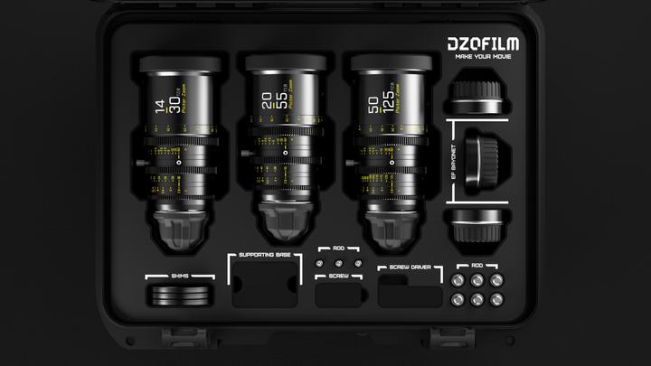 Image du produit Dzofilm Kit 3 objectifs Pictor Zoom (14-30/20-55/50-125 T2.8) (Arri PL, APS-C / DX)