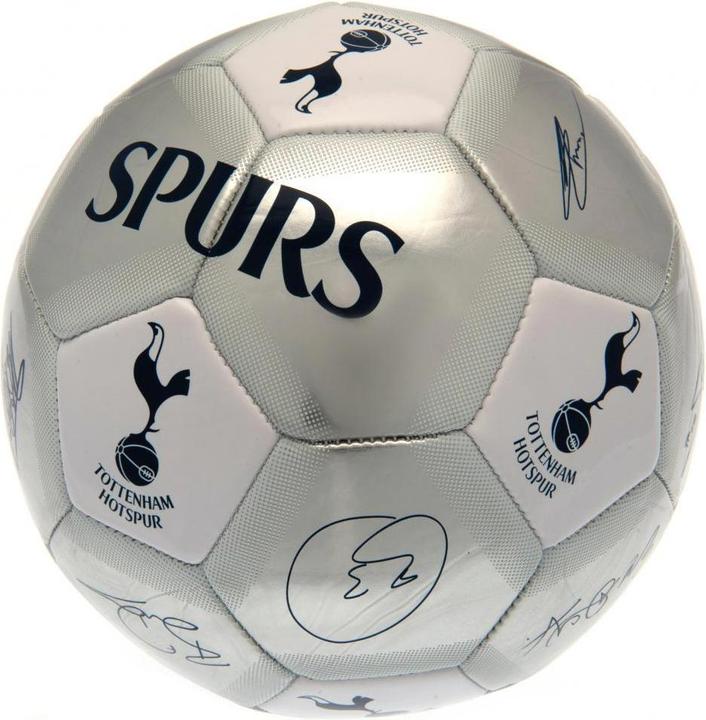 Tottenham Hotspur FC Spurs Metallic Fussball mit Unterschriften