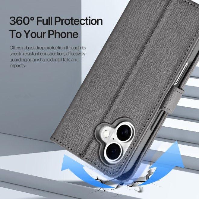 Produktbild Dux Ducis Lawa Series MagSafe Kunstleder Bookcover Hülle (Apple iPhone 16 Plus)
