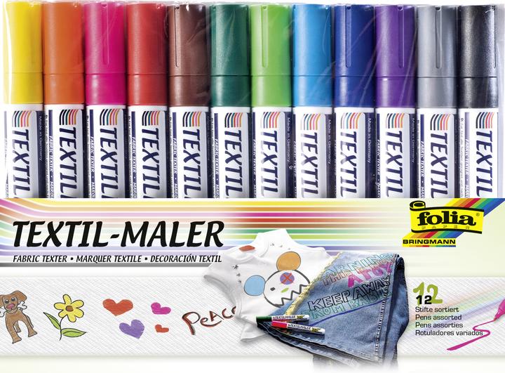 Actual product image Folia Textile painter (Multicoloured, 5 mm, 12 x)
