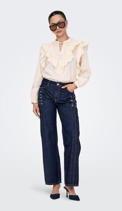 Actual product image Only ONLCOBAIN Mittlere Taille Weiter Beinschnitt Jeans Jeans mit weitem Bein (W29/L34)