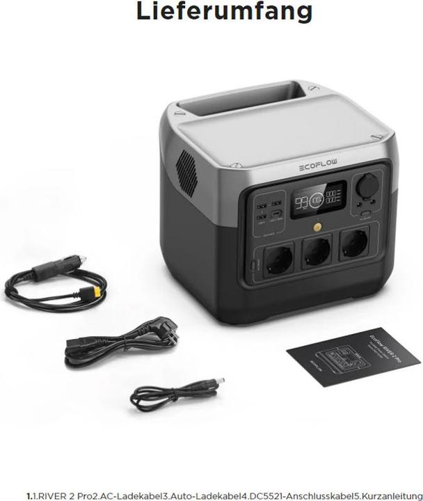 Produktbild EcoFlow River 2 Pro CH-Version (768 Wh, 7.80 kg)