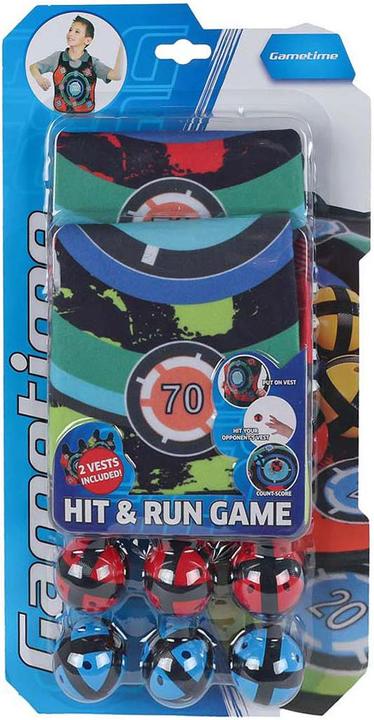 Actual product image Gametime Klett-Wurfspiel mit 2 Westen und 6 Bällen