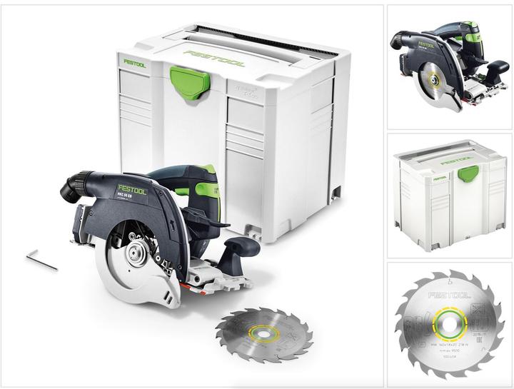 Actual product image Festool HKC 55 Li EB Basic cordless circular saw 18V ( 201358 ) 160 mm brushless solo in Systainer -
