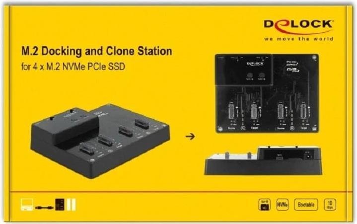 Image du produit Delock USB-C - 4x M.2 NVMe (USB-C, 4 Ports)