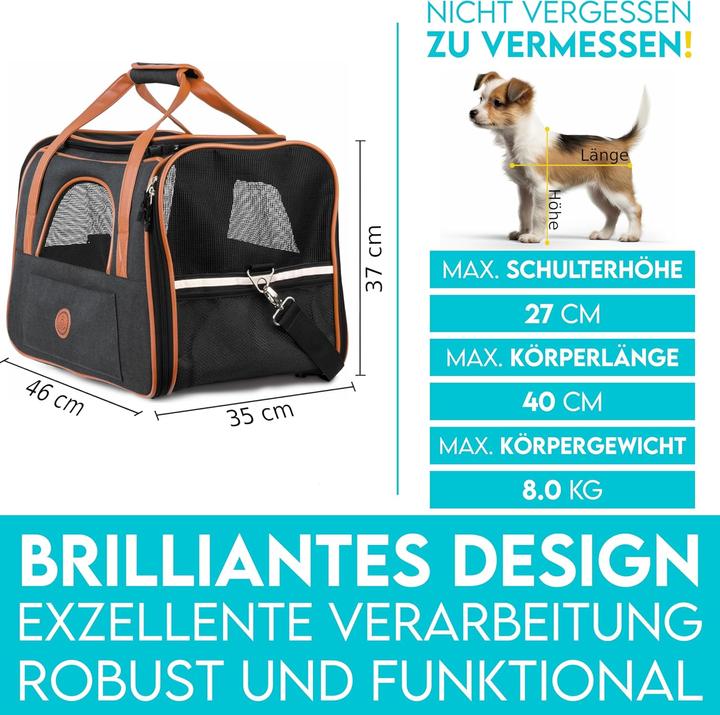 Produktbild Hund ist König Hunde- & Katzentasche (Katze, Hund, Waschbar, Atmungsaktiv, Faltbar)