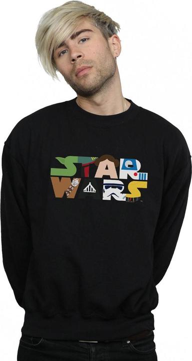 Actual product image Star Wars Mens Character Logo Sweatshirt (4XL)