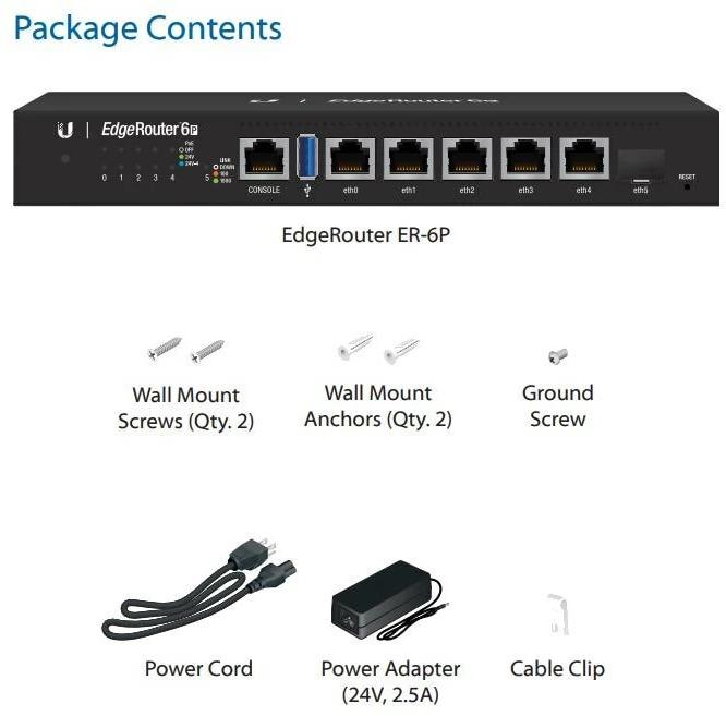 Actual product image Ubiquiti EdgeRouter 6P