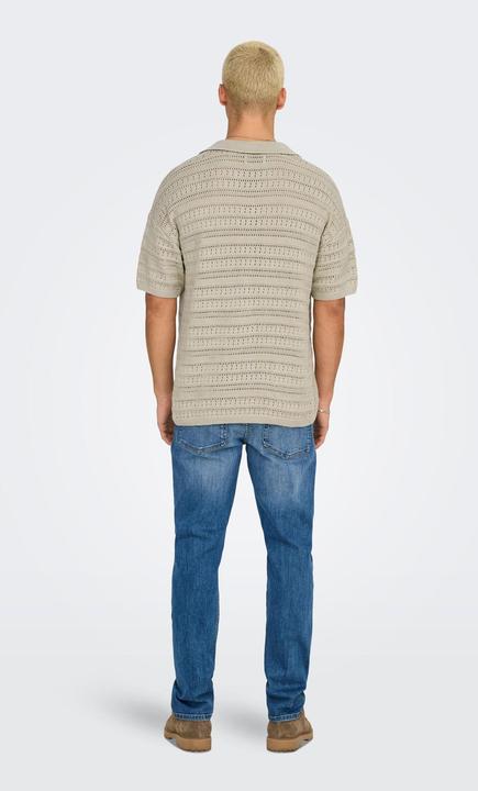 Actual product image Only & Sons Onsgrayson Ds 5 Chochet Polo Knit (XS)