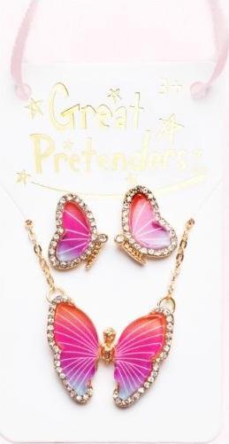 Immagine prodotto Great Pretenders Collana e orecchini a forma di farfalla