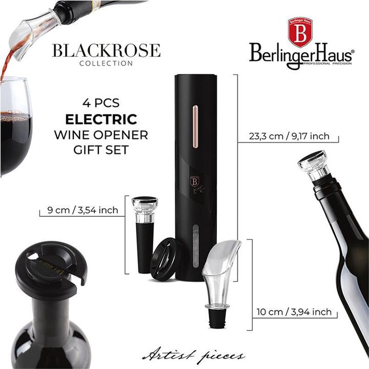 Produktbild BerlingerHaus Weinöffner Set (Elektrischer Korkenzieher)