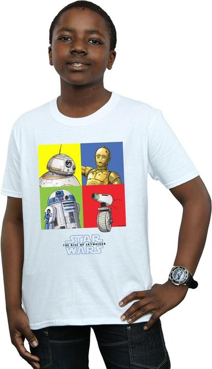 Immagine prodotto Star Wars The Rise Of Skywalker Droid Squares Maglietta Ragazzi (152, 158)
